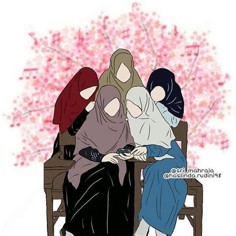 Gambar Bff 4 Orang Muslimah