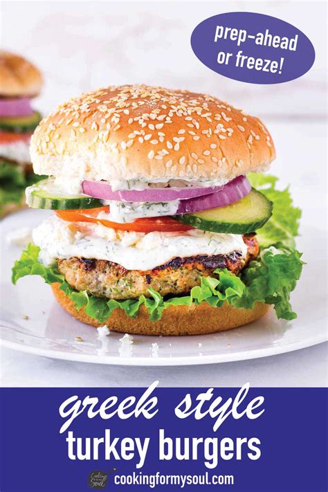 Greek Feta Turkey Burgers Cooking For My Soul
