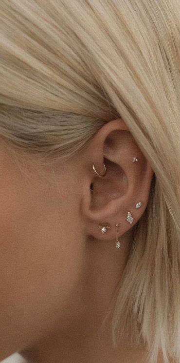 Stud Stack Delicate Pieces Best Curated Ear Piercing Trend