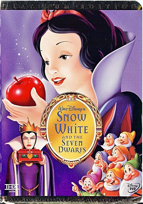 Snow White Two Disc Platinum Edition Disney Dvd Cover Walt Disney