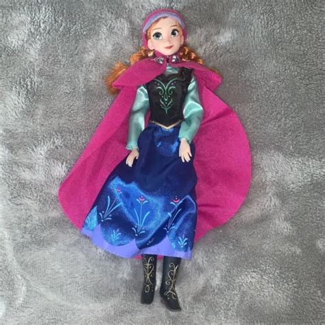 Disney Store Classic Frozen Princess Anna Of Arendelle Doll Articulated Euc Picclick