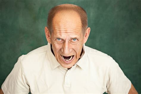 Screaming Senior Man Stock Image Image Of Colorimage 97749627