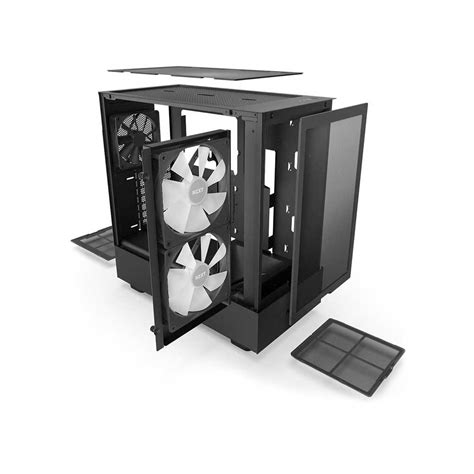 Nzxt H Flow Rgb Atx Mid Tower Cabinet Black Pc Studio