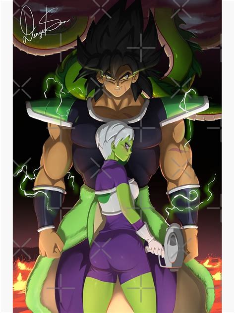 Broly X Cheelai Poster For Sale By Denyceson Redbubble