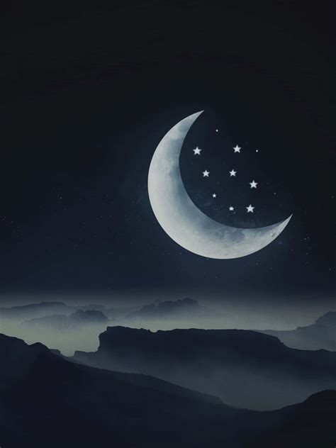 Download Moon And Stars Iphone Wallpaper