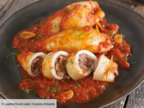 Recette Calamars farcis à la viande Ingrédients 4 personnes 16