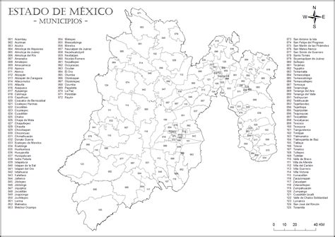 Mapa Del Estado De México Con Municipios Mapas Para Descargar E