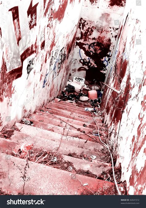 Bloody Crime Scene Dangerous Bloody Stairs库存照片42641512 Shutterstock