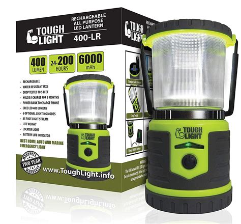 Tough Light Led Rechargeable Lantern 200 Hours Of Light From A Single