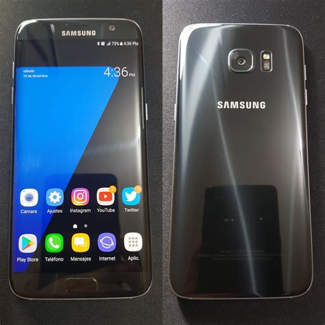 Разполага с super amoled дисплей с преден и заден панел от стъкло (gorilla glass 4), алуминиева рамка. Samsung Galaxy S7 Edge Color Black Onyx De 32gb - $ 11,549 ...