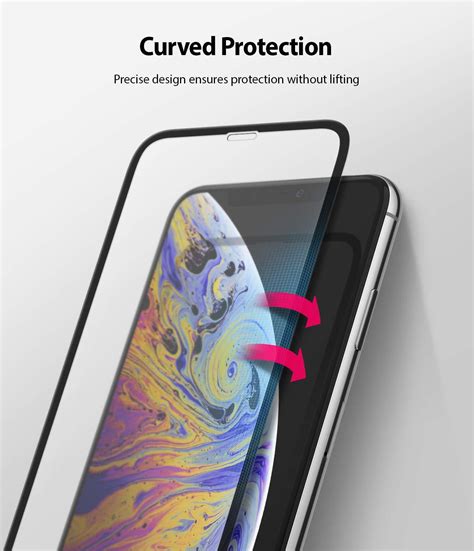 Iphone Xs Full Cover Glass Screen Protector Ringke Invisible Defender Ringke Official Store
