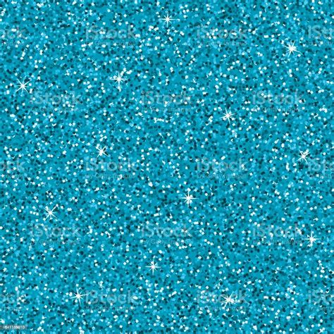 Seamless Bright Blue Glitter Texture Shimmer Background Stock