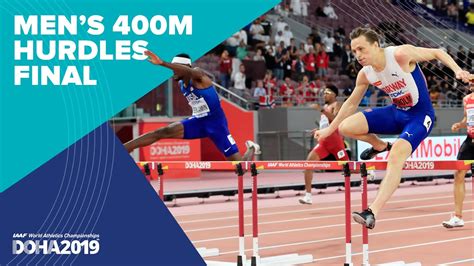 The iaaf ratified charles reidpath's 48.2 performance set at that year's stockholm olympics as a world record, but it also recognized the superior mark over. Men's 400m Hurdles Final | World Athletics Championships ...