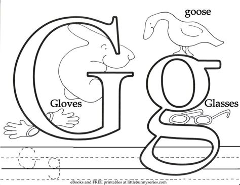 Letter G Coloring Page Pdf Free Preschool Preschool Printables