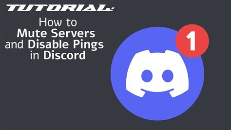 Tutorial Discord Notification Settings How To Disable Pings In