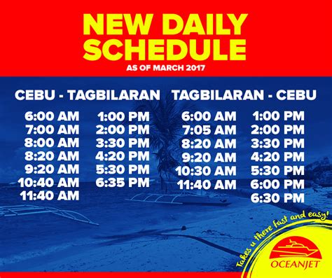 Cebu To Tagbilaran Ferry Schedule And Fare Rates Escape Manila