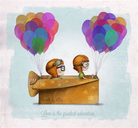 Up Pixar — Love Is The Greatest Adventure Art Print By Ciara Panacchia
