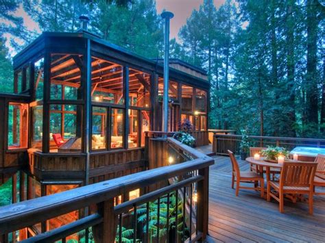 World Of Architecture Tree House In The Forest Mill Valley California