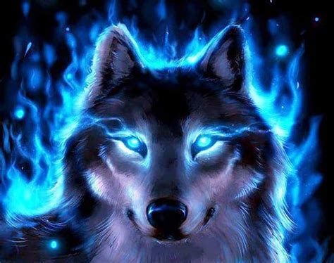 1920x1080px 1080p Free Download Wolf Art Glowing Face Eyes Blue