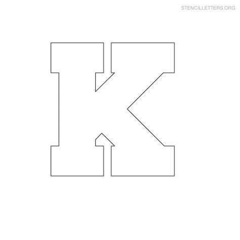 Block Letter K Levelings