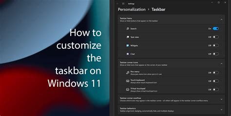 How To Customize The Taskbar On Windows 11
