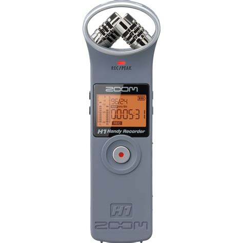 Zoom H1 Ultra Portable Digital Audio Recorder Gray Zh1g Bandh