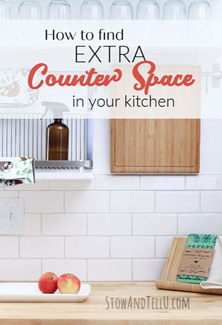 How To Create Extra Counter Space In A Kitchen Without Remodeling