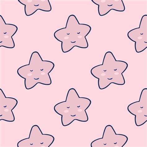 Download Sleeping Cute Stars Graphic Art Wallpaper