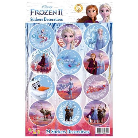 Frozen 4801 1 Stickers Autoadhesivos X 24 Un