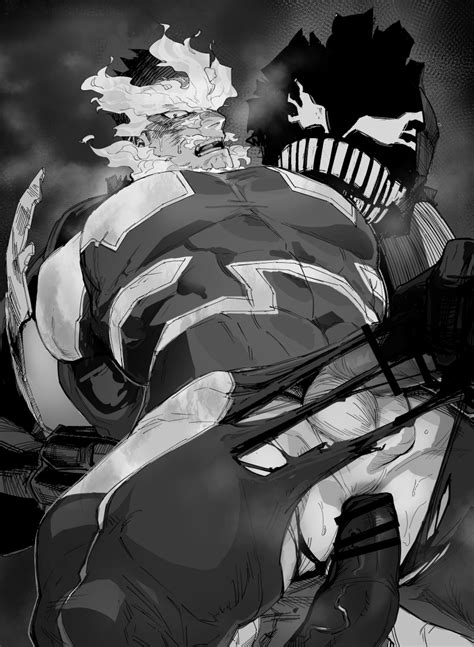 Migi Mm86262394 Endeavor Boku No Hero Academia Boku No Hero