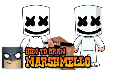 How To Draw Marshmello Cartooning Club Tutorial Clipzui Com