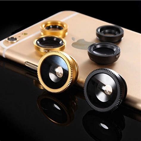 2020 3in1 Wide Angle Macro Fisheye Smartphone Lens Kits Camera Lenses