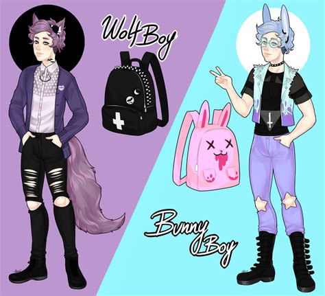 Contest Entry Pastel Goth Boys By Marylittlerose On