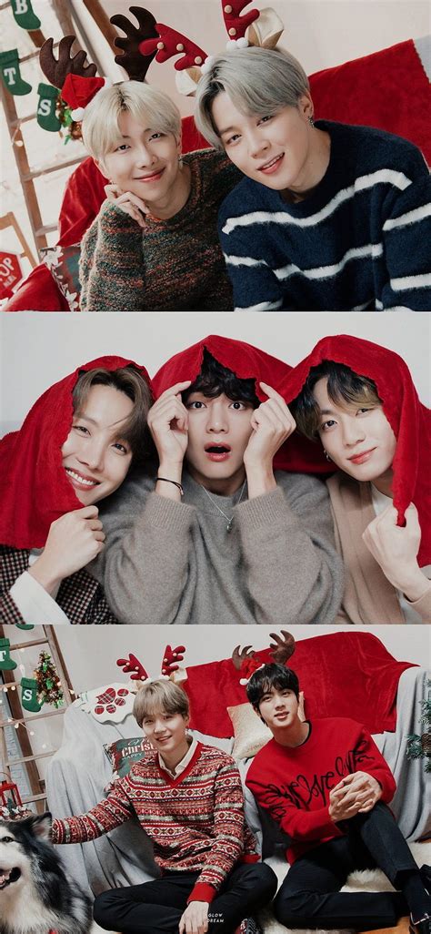 Naver X Dispatch Bts Christmas Bts Lockscreen And Edit Hd Phone Wallpaper