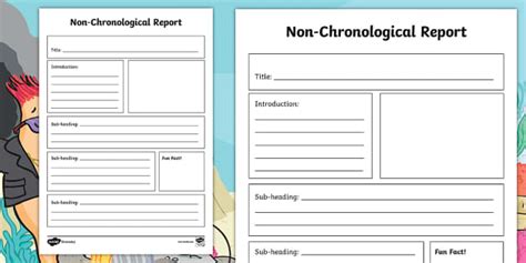Non Chronological Report For A Template Teaching Resources