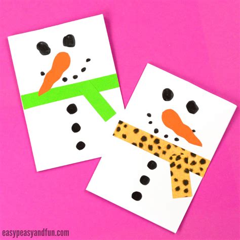 20 Simple Christmas Cards Kids Can Make The Joy Of Sharing