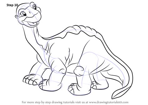Learn How To Draw Littlefoot From The Land Before Time The Land Before