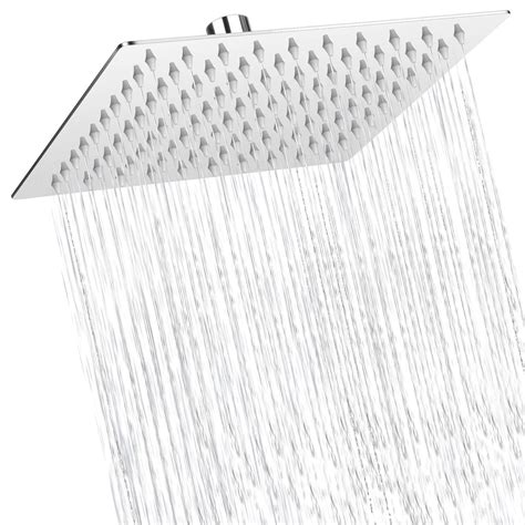 Buy Comlife Fixed Shower Head 8inch Square Rain Fixed Shower Head 304