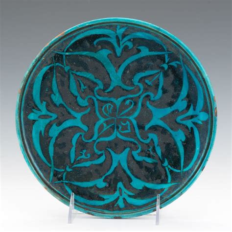 Persian Ceramic Plate Ca 19th Century 052815 Sold 35075