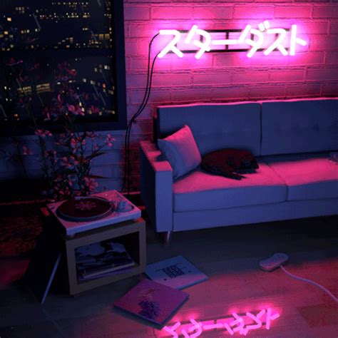 Vaporwave Tumblr Neon Room Neon Bedroom Aesthetic
