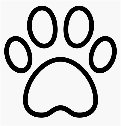 33 Paw Print Outline Svg Download Free Svg Cut Files And Designs