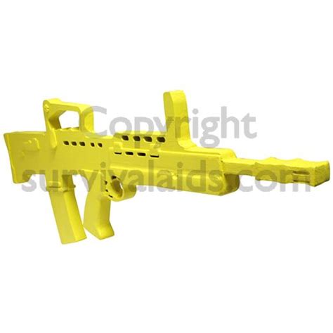 Sa80 A2 Wooden Training Rifle Painted Yellow Survival Aids