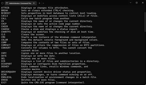 The Complete List Of Command Prompt Cmd Commands