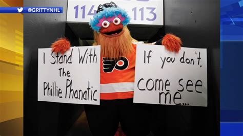 Phillie Phanatics New Look Has A Supporter In Flyers Mascot Gritty