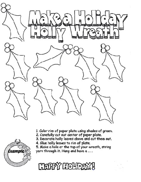 Whether you prefer to like, tweet or pin. Holiday Holly Wreath Coloring Page | crayola.com