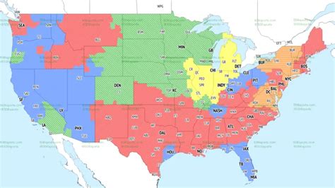 Nfl Week 11 Coverage Map Full Tv Schedule For Cbs Fox Regional