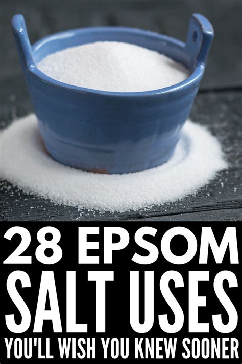 28 Epsom Salt Uses Youll Wish You Knew Sooner Epsom Salt Uses Epsom Salt Epsom Salt Benefits