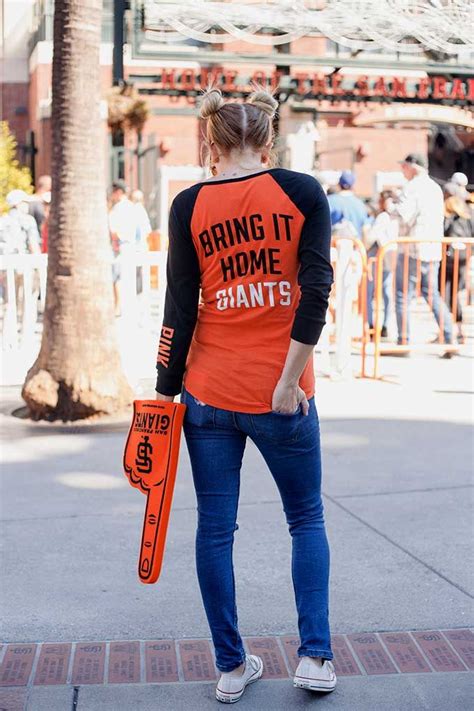 Take Me Out To The Ballgame Whiskey And Lace By Erika Altes Gameday Outfit Sf Giants Outfit