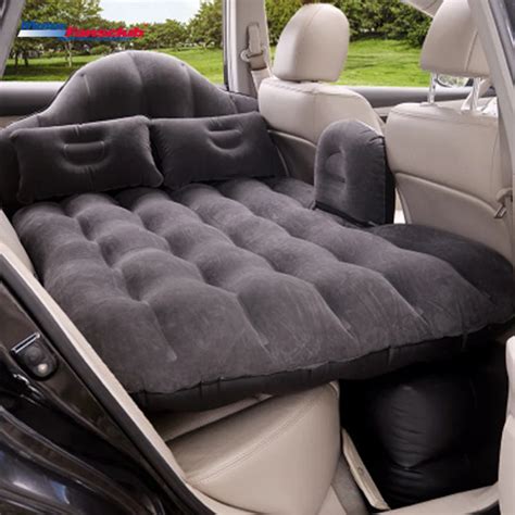 90140cm Universal Car Travel Bed Mattress Air Inflatable Rear Seat Cover Camping Sofa Pillow