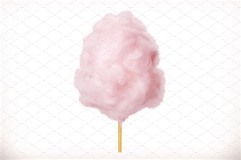Cotton Candy Sugar Clouds Vector Icons Creative Market